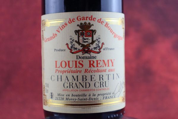 Chambertin Domaine Louis Remy 2002  - Asta Smartwine 2.0 | Christmas Edition - Associazione Nazionale - Case d'Asta italiane