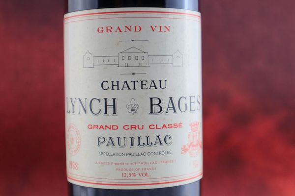 Chteau Lynch Bages 1988  - Asta Smartwine 2.0 | Christmas Edition - Associazione Nazionale - Case d'Asta italiane