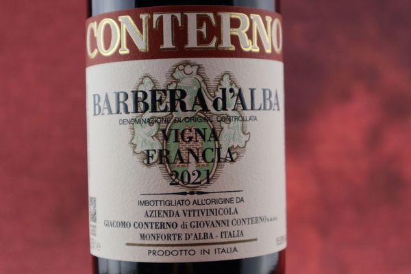 Barbera d’alba Vigna Francia Giacomo Conterno 2021  - Asta Smartwine 2.0 | Christmas Edition - Associazione Nazionale - Case d'Asta italiane