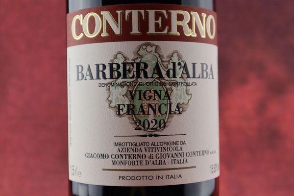 Barbera dalba Vigna Francia Giacomo Conterno 2020  - Asta Smartwine 2.0 | Christmas Edition - Associazione Nazionale - Case d'Asta italiane