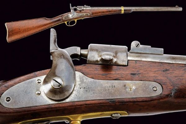 Joslyn Model 1862 Carbine con marchi d'ordinanza  - Asta Rare Armi Antiche e Militaria da Tutto il Mondo - Associazione Nazionale - Case d'Asta italiane