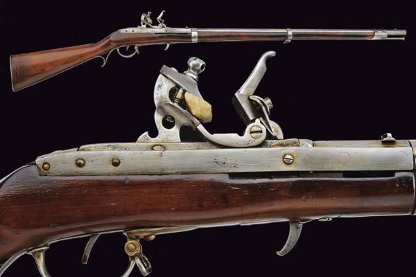 Model 1819 Hall U.S. Breechloading Flintlock Rifle  - Asta Rare Armi Antiche e Militaria da Tutto il Mondo - Associazione Nazionale - Case d'Asta italiane