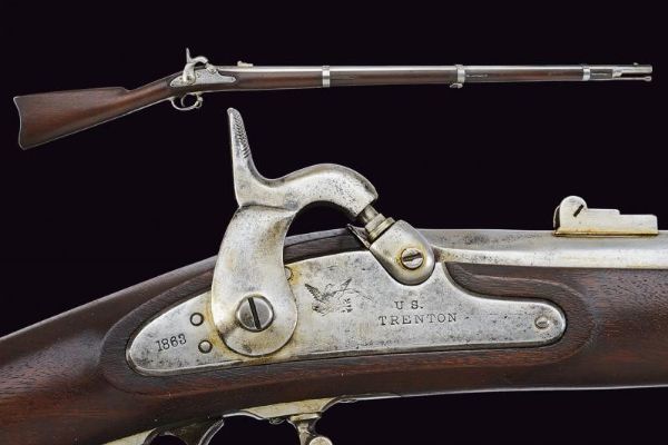 Model 1861-1863 U.S. Percussion Rifle-Musket  - Asta Rare Armi Antiche e Militaria da Tutto il Mondo - Associazione Nazionale - Case d'Asta italiane