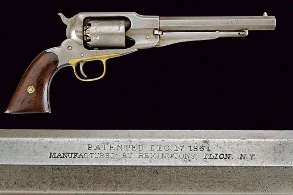 Remington 1861 Navy Revolver Old Model Navy  - Asta Rare Armi Antiche e Militaria da Tutto il Mondo - Associazione Nazionale - Case d'Asta italiane