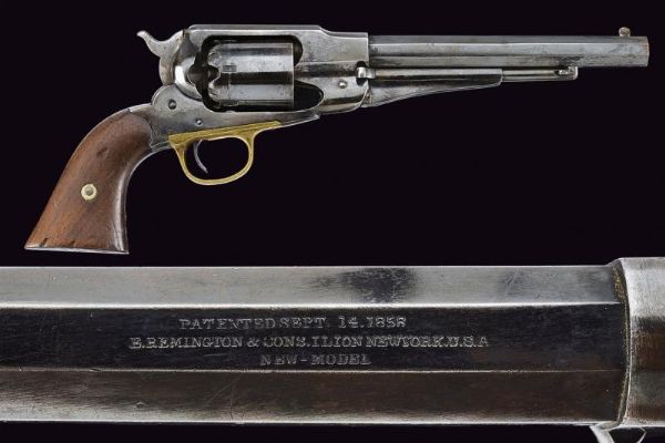 Remington New Model Army Revolver con timbri d'ispezione militare  - Asta Rare Armi Antiche e Militaria da Tutto il Mondo - Associazione Nazionale - Case d'Asta italiane