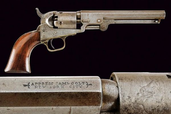 Colt Model 1849 Pocket Revolver  - Asta Rare Armi Antiche e Militaria da Tutto il Mondo - Associazione Nazionale - Case d'Asta italiane