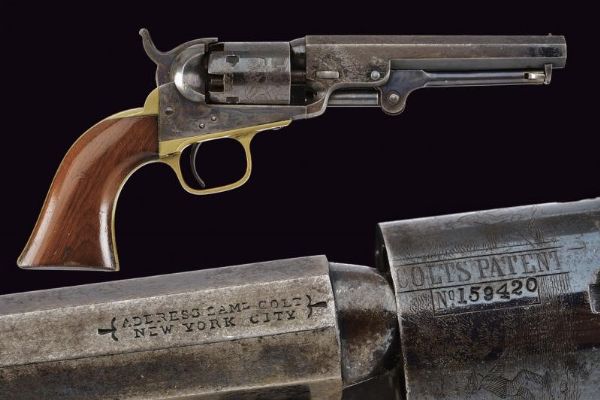 Colt Model 1849 Pocket Revolver  - Asta Rare Armi Antiche e Militaria da Tutto il Mondo - Associazione Nazionale - Case d'Asta italiane