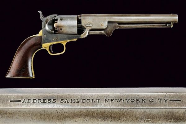 Colt Model 1851 Navy Revolver con marchi militari  - Asta Rare Armi Antiche e Militaria da Tutto il Mondo - Associazione Nazionale - Case d'Asta italiane