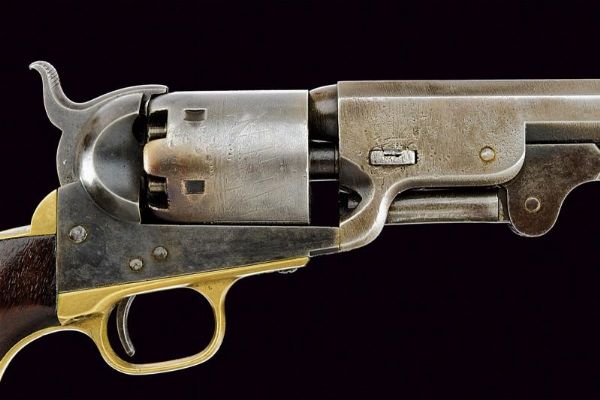 Colt Model 1851 Navy Revolver con marchi militari  - Asta Rare Armi Antiche e Militaria da Tutto il Mondo - Associazione Nazionale - Case d'Asta italiane