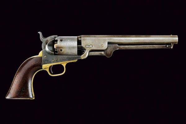 Colt Model 1851 Navy Revolver con marchi militari  - Asta Rare Armi Antiche e Militaria da Tutto il Mondo - Associazione Nazionale - Case d'Asta italiane