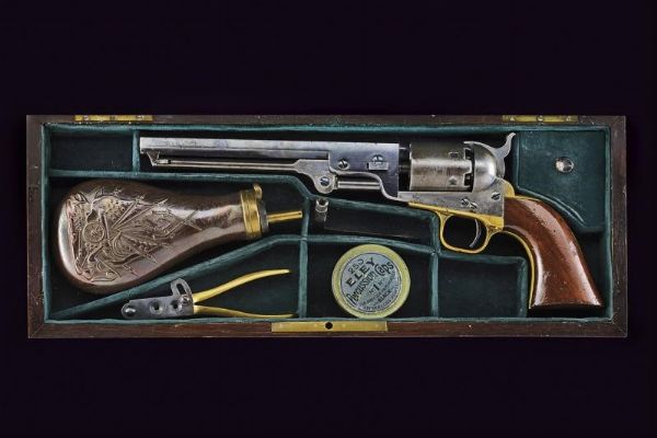 Colt Model 1851 Navy Revolver  - Asta Rare Armi Antiche e Militaria da Tutto il Mondo - Associazione Nazionale - Case d'Asta italiane