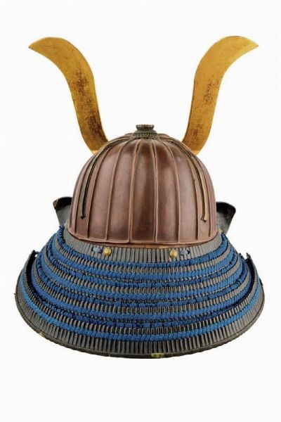 Raro Akoda-nari Suji Kabuto  - Asta Rare Armi Antiche e Militaria da Tutto il Mondo - Associazione Nazionale - Case d'Asta italiane