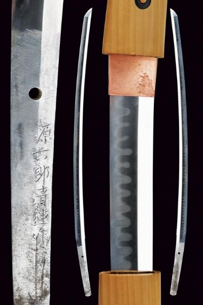 Katana in shirasaya, mei: Minamoto Kiyotsugu Saku  - Asta Rare Armi Antiche e Militaria da Tutto il Mondo - Associazione Nazionale - Case d'Asta italiane