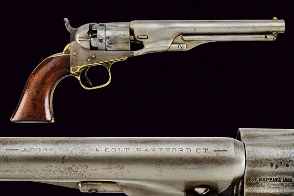 Colt Model 1862 Police Revolver  - Asta Rare Armi Antiche e Militaria da Tutto il Mondo - Associazione Nazionale - Case d'Asta italiane