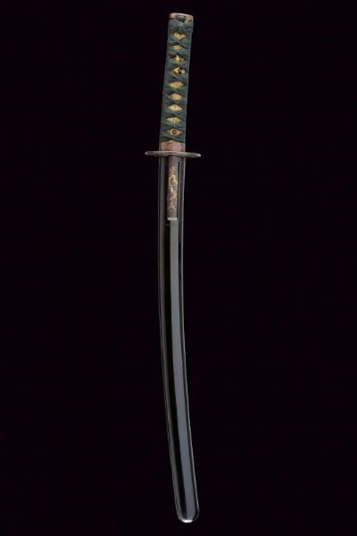 Wakizashi, mei: Sunshu-Ju-Kanesada Suruga Mino  - Asta Rare Armi Antiche e Militaria da Tutto il Mondo - Associazione Nazionale - Case d'Asta italiane