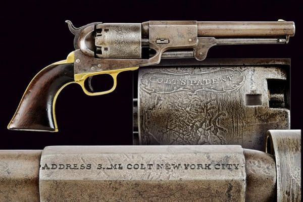 Colt Third Model Dragoon Revolver con marchi militari  - Asta Rare Armi Antiche e Militaria da Tutto il Mondo - Associazione Nazionale - Case d'Asta italiane