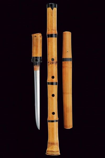 Tanto firmato Shima-hagane con koshirae a shakuhachi  - Asta Rare Armi Antiche e Militaria da Tutto il Mondo - Associazione Nazionale - Case d'Asta italiane