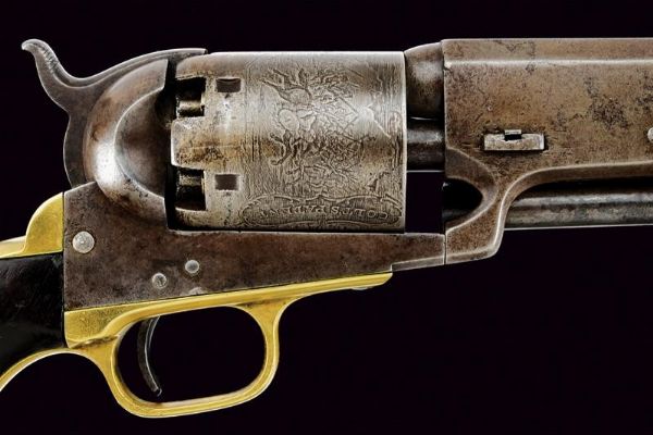 Colt Third Model Dragoon Revolver con marchi militari  - Asta Rare Armi Antiche e Militaria da Tutto il Mondo - Associazione Nazionale - Case d'Asta italiane