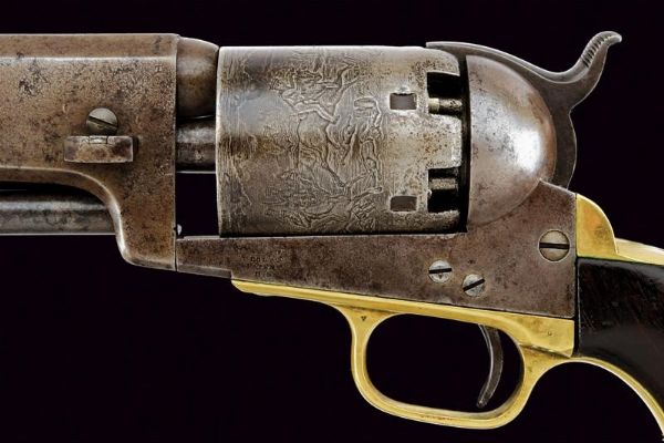 Colt Third Model Dragoon Revolver con marchi militari  - Asta Rare Armi Antiche e Militaria da Tutto il Mondo - Associazione Nazionale - Case d'Asta italiane