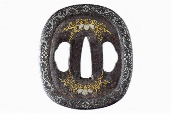 Tsuba  - Asta Rare Armi Antiche e Militaria da Tutto il Mondo - Associazione Nazionale - Case d'Asta italiane