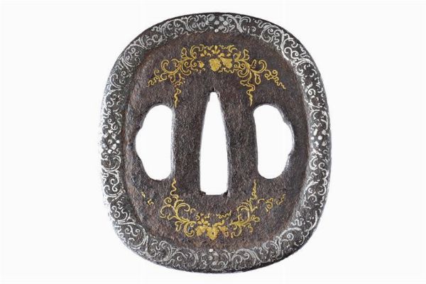 Tsuba  - Asta Rare Armi Antiche e Militaria da Tutto il Mondo - Associazione Nazionale - Case d'Asta italiane