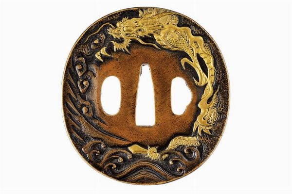 Tsuba  - Asta Rare Armi Antiche e Militaria da Tutto il Mondo - Associazione Nazionale - Case d'Asta italiane