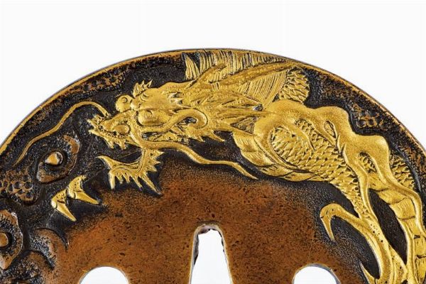 Tsuba  - Asta Rare Armi Antiche e Militaria da Tutto il Mondo - Associazione Nazionale - Case d'Asta italiane