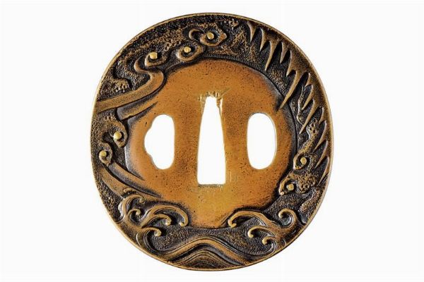 Tsuba  - Asta Rare Armi Antiche e Militaria da Tutto il Mondo - Associazione Nazionale - Case d'Asta italiane