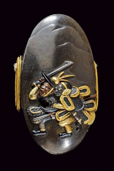 Eleganti fuchi e kashira, mei: Mitomo Tamagawa  - Asta Rare Armi Antiche e Militaria da Tutto il Mondo - Associazione Nazionale - Case d'Asta italiane