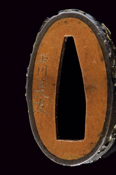 Eleganti fuchi e kashira, mei: Mitomo Tamagawa  - Asta Rare Armi Antiche e Militaria da Tutto il Mondo - Associazione Nazionale - Case d'Asta italiane