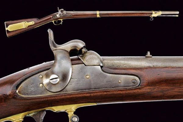 Interessante Model 1841 U.S. Percussion Rifle Mississipi Rifle  - Asta Rare Armi Antiche e Militaria da Tutto il Mondo - Associazione Nazionale - Case d'Asta italiane