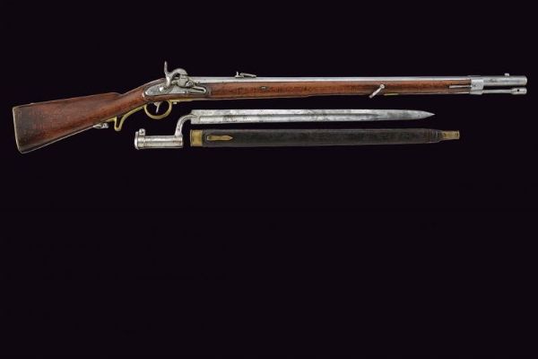 Kammerbuchse Mod. 1849 sistema Augustin con baionetta  - Asta Rare Armi Antiche e Militaria da Tutto il Mondo - Associazione Nazionale - Case d'Asta italiane