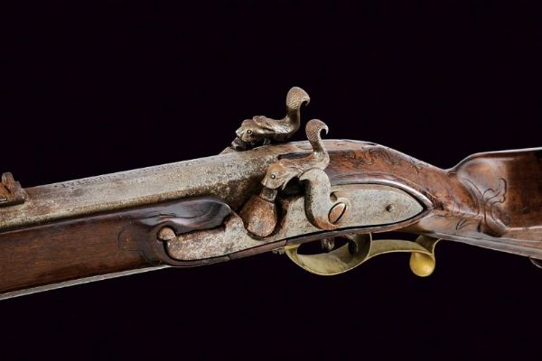 Raro doppelstutzen Mod. 1768 ridotto a luminello di Heizenberger  - Asta Rare Armi Antiche e Militaria da Tutto il Mondo - Associazione Nazionale - Case d'Asta italiane