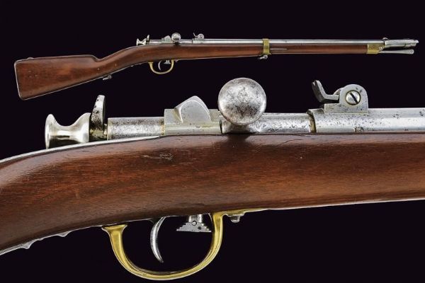 Moschetto Carcano Mod. 1867 da artiglieria  - Asta Rare Armi Antiche e Militaria da Tutto il Mondo - Associazione Nazionale - Case d'Asta italiane