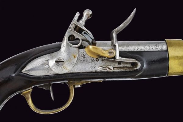 Pistola a pietra focaia sul tipo AN XIII  - Asta Rare Armi Antiche e Militaria da Tutto il Mondo - Associazione Nazionale - Case d'Asta italiane