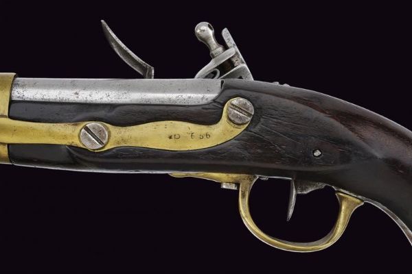 Pistola a pietra focaia sul tipo AN XIII  - Asta Rare Armi Antiche e Militaria da Tutto il Mondo - Associazione Nazionale - Case d'Asta italiane