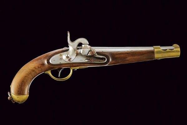 Pistola da cavalleria con sistema Augustin mod. 1851  - Asta Rare Armi Antiche e Militaria da Tutto il Mondo - Associazione Nazionale - Case d'Asta italiane