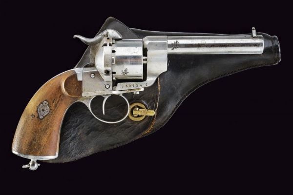 Revolver mod. 1861 a spillo da carabinieri con la rara fondina  - Asta Rare Armi Antiche e Militaria da Tutto il Mondo - Associazione Nazionale - Case d'Asta italiane