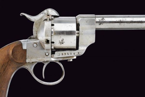 Revolver mod. 1861 a spillo da carabinieri con la rara fondina  - Asta Rare Armi Antiche e Militaria da Tutto il Mondo - Associazione Nazionale - Case d'Asta italiane