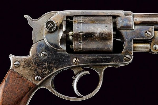 Starr Arms Co. D.A. 1858 Army Revolver con timbri militari  - Asta Rare Armi Antiche e Militaria da Tutto il Mondo - Associazione Nazionale - Case d'Asta italiane