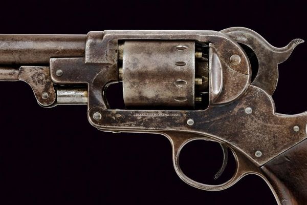 Starr Arms Co. S.A. 1863 Army Revolver con timbri militari  - Asta Rare Armi Antiche e Militaria da Tutto il Mondo - Associazione Nazionale - Case d'Asta italiane