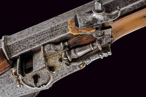 Interessante schioppetto a ruota da arcione  - Asta Rare Armi Antiche e Militaria da Tutto il Mondo - Associazione Nazionale - Case d'Asta italiane