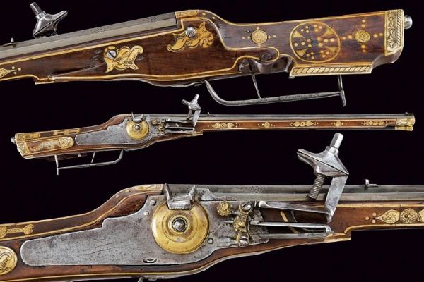 Carabina a ruota  - Asta Rare Armi Antiche e Militaria da Tutto il Mondo - Associazione Nazionale - Case d'Asta italiane