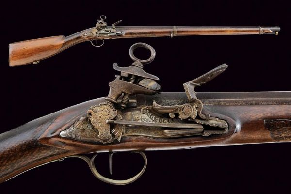 Fucile alla micheletta di Pietro Calcagno  - Asta Rare Armi Antiche e Militaria da Tutto il Mondo - Associazione Nazionale - Case d'Asta italiane