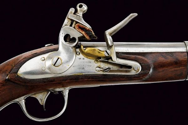 Pistola a pietra focaia d'ordinanza Mod. 1836 di R. Johnson  - Asta Rare Armi Antiche e Militaria da Tutto il Mondo - Associazione Nazionale - Case d'Asta italiane