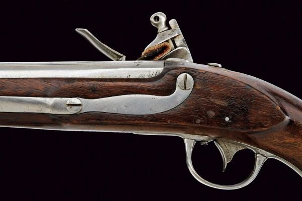 Pistola a pietra focaia d'ordinanza Mod. 1836 di R. Johnson  - Asta Rare Armi Antiche e Militaria da Tutto il Mondo - Associazione Nazionale - Case d'Asta italiane