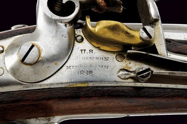 Pistola a pietra focaia d'ordinanza Mod. 1836 di R. Johnson  - Asta Rare Armi Antiche e Militaria da Tutto il Mondo - Associazione Nazionale - Case d'Asta italiane