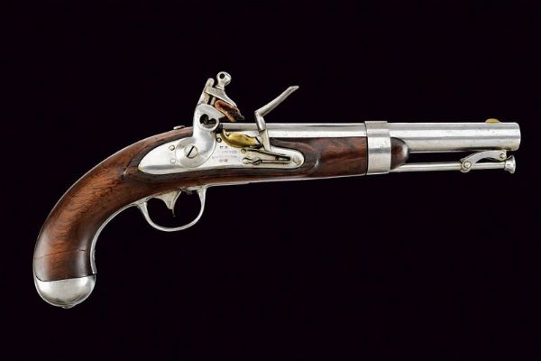 Pistola a pietra focaia d'ordinanza Mod. 1836 di R. Johnson  - Asta Rare Armi Antiche e Militaria da Tutto il Mondo - Associazione Nazionale - Case d'Asta italiane