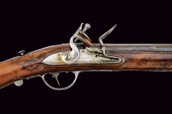 Bel trombone scavezzo a pietra focaia di Lorandi  - Asta Rare Armi Antiche e Militaria da Tutto il Mondo - Associazione Nazionale - Case d'Asta italiane