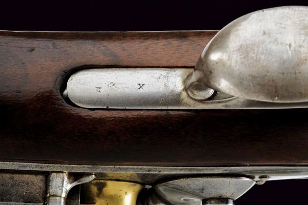 Interessante pistola a pietra focaia d'ordinanza Mod. 1836 di A. Waters  - Asta Rare Armi Antiche e Militaria da Tutto il Mondo - Associazione Nazionale - Case d'Asta italiane